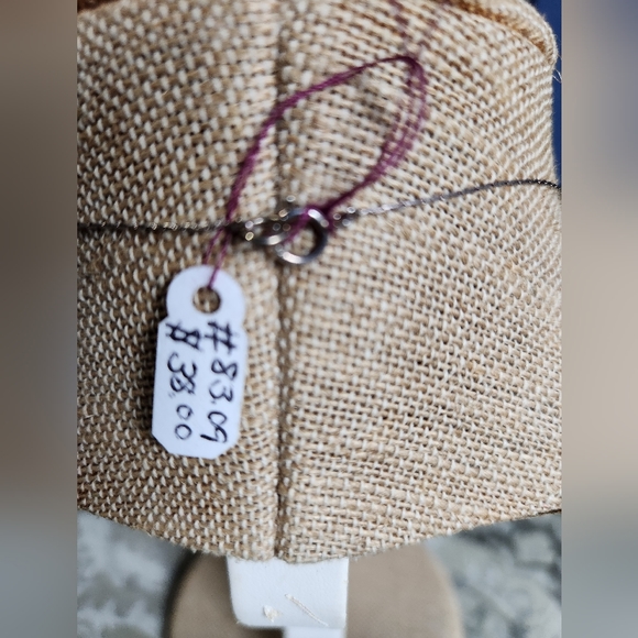 NWT Handmade Sterling Silver .925 Green Crystal Necklace w/Earrings - Picture 3 of 3